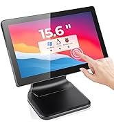 MUNBYN 15.6-inch POS-Touchscreen-Monitor PT02, Backlit LED Multi-Touch-Screen-Monitor, HDMI/VGA C...