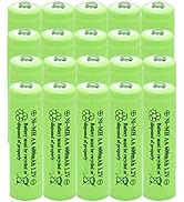 GSUIVEER Solar Light AA Ni-mh 600mAh 1.2V Rechargable Batteries AA Rechargeable Batteries for for...