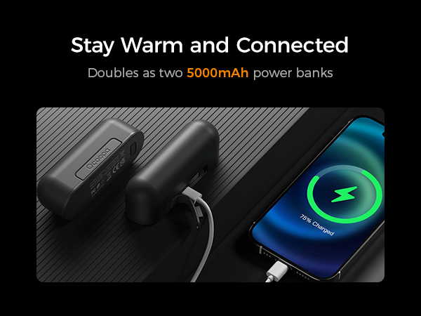 hand warmer power bank 10000