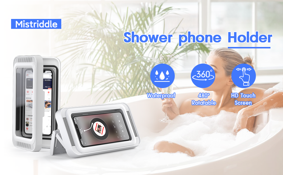 shower phone holder
