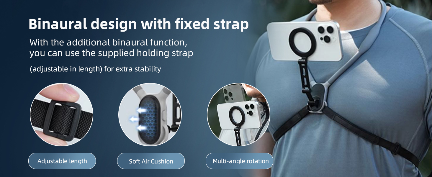 AFAITH Upgraded Magnetic Neck Holder for Phones