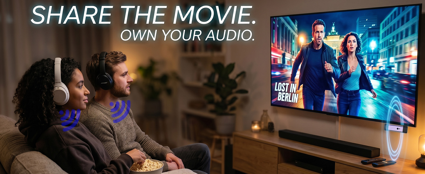Bluetooth Adapter for TV and Home Entertainment System