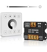 RGBZONE RF Wireless LED Touch Panel Reomte with Iron Shell Controller, Wall- Mounted Touch Panel ...