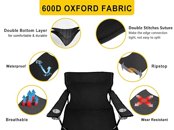 camping chair portable folding lawn camp chairs 2 pack heavy duty adults beach outdoor backpacking