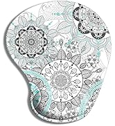 HOMKUMY Ergonomic Mouse Pad with Gel Wrist Rest Support, Cute Mouse Pads with Non-Slip Rubber Bas...