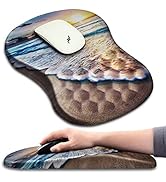 Hokafenle Ergonomic Mouse Pad Wrist Support with Massage Design, Wrist Rest Pain Relief Mousepad ...