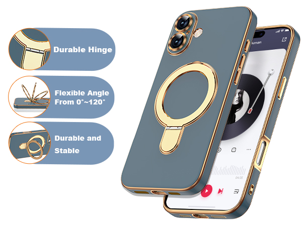 ETPESOK Compatible with iPhone Case with Magnetic Stand 