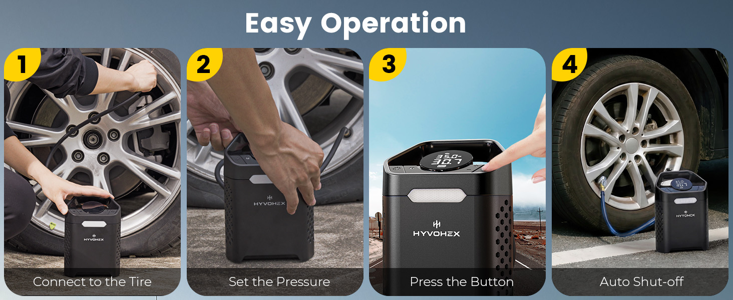 Cordless Portable Tire inflator