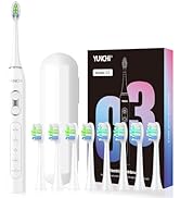 YUNCHI Electric Toothbrush for Adults and Kids, Rechargeable Electric Tooth Brush with 8 Brush He...