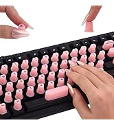 70 Pcs RaisedTip Keyboard Stickers for Long Nails with Letters: Adhesive Typing Bubbles for Women...