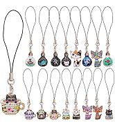 BEEFLYING Phone Strap Charms Pendants Decoration Kawaii Alloy Pendants for Cell Phone Keychain Bag