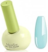 MelodySusie Highly Pigmented Gel Nail Polish, 0.56 Fl Oz Soak Off UV LED Blue Gel Polish, Plant-B...