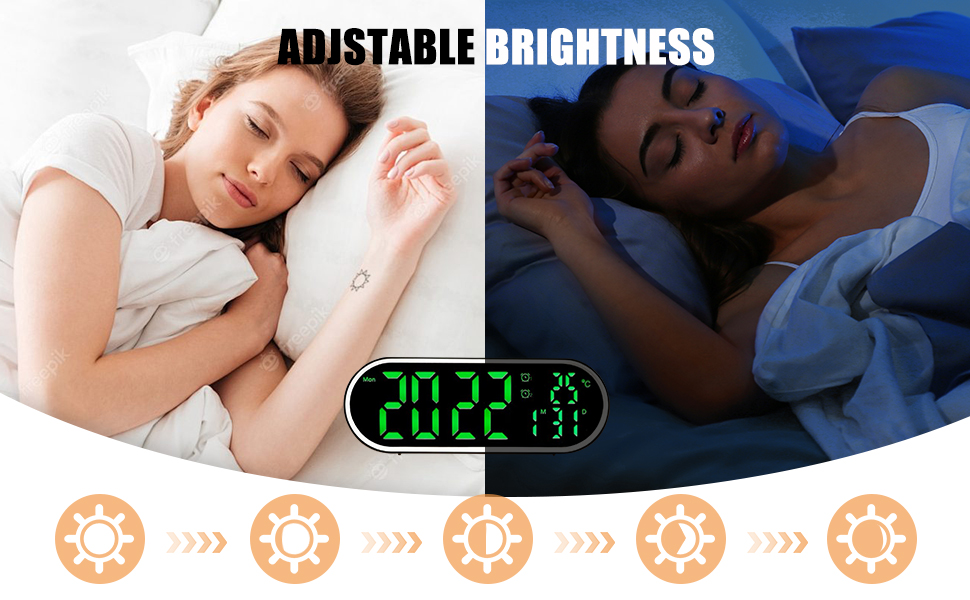 Large Display Digital Alarm Clock