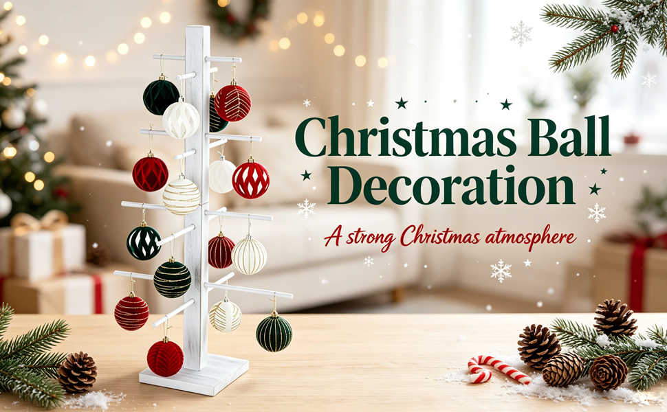 Christmas Ornament Display Tree Centerpieces for Tables