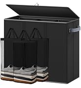 Optish 180L Laundry Hamper 3 Section, Large Laundry Hamper with Lid, Dirty Clothes Hampers with H...
