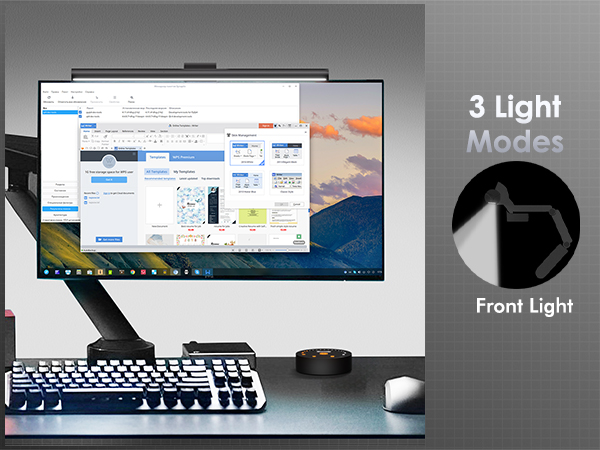 Front Light monitor light bar