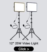2-Pack Photography Lighting Kit, NiceVeedi 25W LED Video Light Kit, 2900-7000K Dimmable Studio Li...