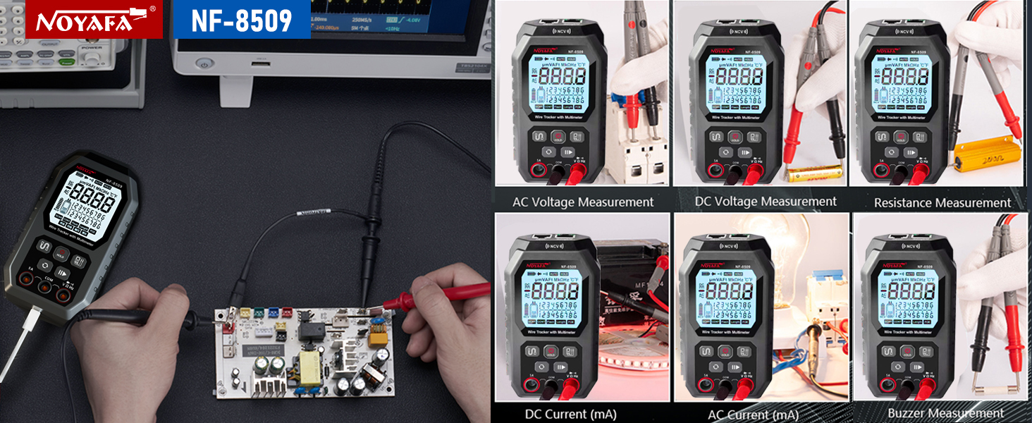 NOYAFA NF-8509 Network Cable Tester with Digital Multimeter