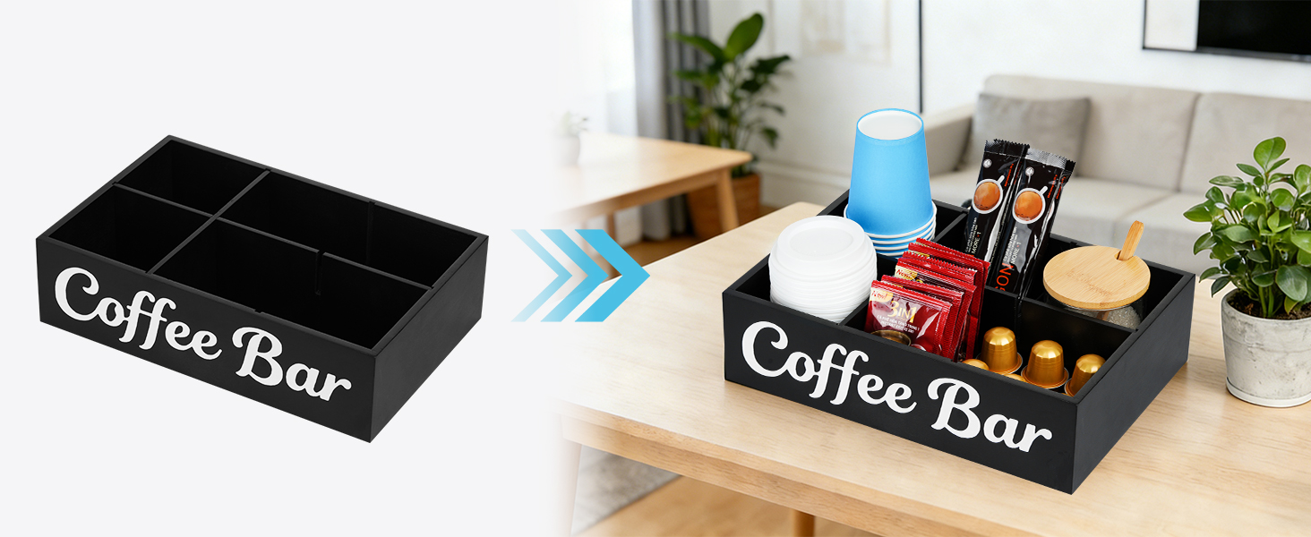countertop organizer for coffee accessoires