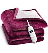 Heated Blanket, Machine Washable Extremely Soft and Comfortable Electric Blanket Throw Fast Heati...