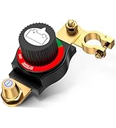 VSTM Top Post Battery Disconnect Switch, 12-48V Waterproof Negative On/Off Kill Switch for Car, 1...