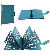 A5 Enamel Pin Display Book with 8 Pages,Clear PVC Cover,Portable Travel Pins Organizer Book,Pin T...
