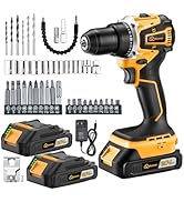 Aowei Cordless Drill Set/Driver, 20V Electric Power Drill With Battery And Charger, 40N Torque, 2...