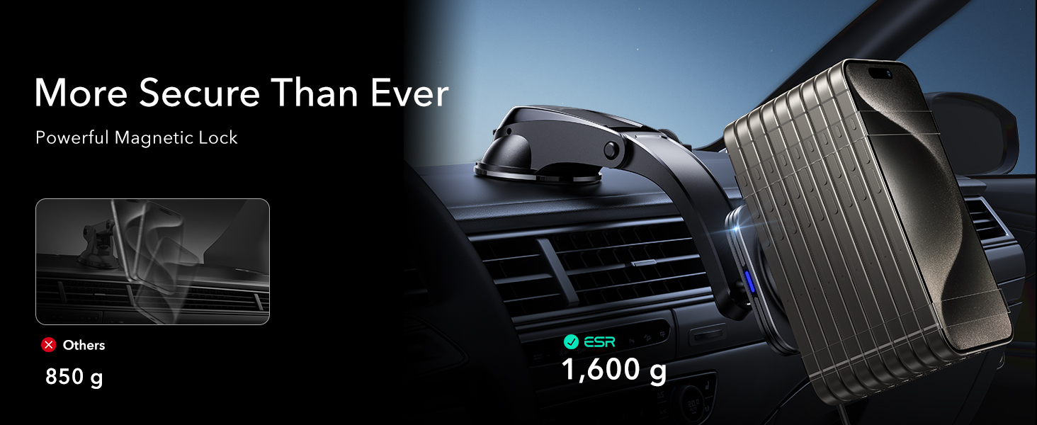 ESR for Qi2 15W MagSafe Car Mount Charger