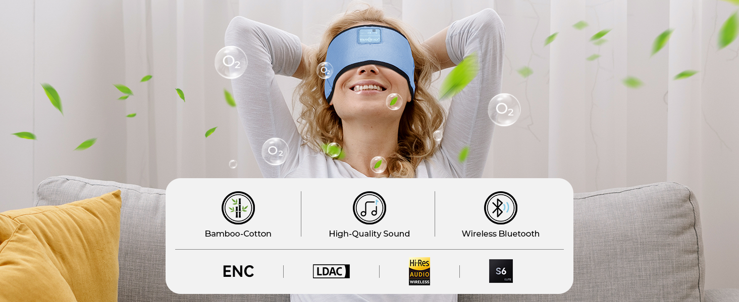 Bamboo Headband Headphones