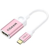 QGeeM USB C to HDMI Adapter 4K Cable, USB Type-C to HDMI Adapter [Thunderbolt 3/4] HDMI for Lapto...