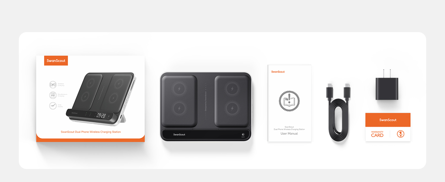 dual iphone charging station