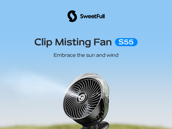 clip misting fan