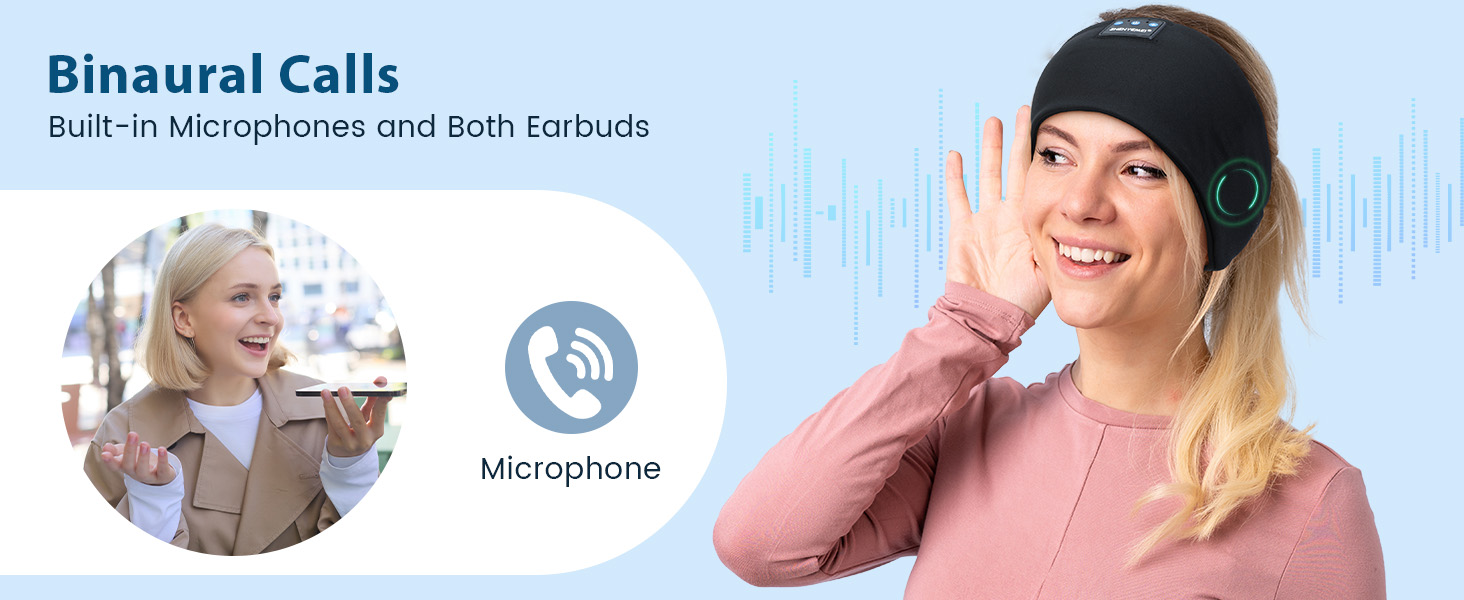 Bluetooth sleeping headband has built-in Bluetooth and speakers
