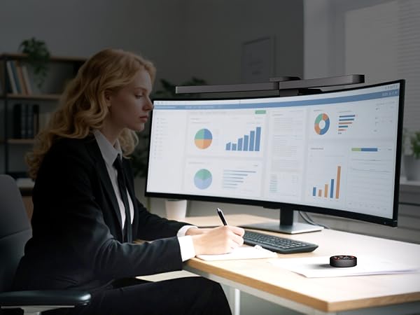 monitor light bar with backlight