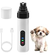 Dog Nail Grinder, 2026 New Silent Pet Nail Grinder, Electric Dog Nail Trimmers with 2 Speed, Quie...
