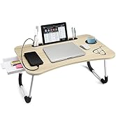 Slendor Laptop Desk Laptop Bed Stand Foldable Laptop Table Folding Breakfast Tray Portable Lap St...