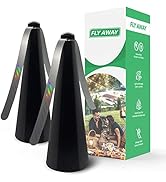 Fly Away - 2 Pack Fly Fans for Tables, Indoor or Outdoor Use, Ideal for Restaurants, BBQs, Events...