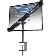 Wukanleng Anti-Theft Tablet Stand Holder Fits 9-14" Devices, Tablet Kiosk Clamp Mount with Lock f...