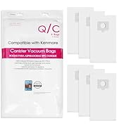 6 Pack Fit for Kenmore Q/C Canister Vacuum Bags 53292 Type Q/C HEPA Replacement Dust Bags for Ken...