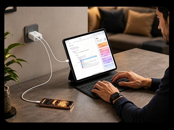65w usb c wall charger for multi devices