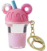 YOU WIZV Donut Keychain, Boba Tea Kawaii Cute Accessories for Backpacks, Comfort Liquid Keychain ...