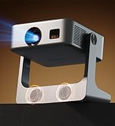 XBJ Portable Projector [Native 1080P/Electric Focus/4K Support/1200 ANSI] D1 Smart Movie Projecto...