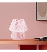 Dawnwake Mushroom Lamp Table Lamp for Bedroom,Small Desk Bedside Lamps for Living Room,Mushroom D...
