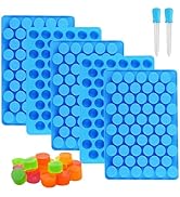 Sidosir 7Pcs Gummy Round Chocolate Silicone Molds, Silicone Roung Candy Mold for Cake Decoration,...