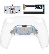 eXtremeRate White Programmable Real Metal Buttons (RMB) Version RISE4 Remap Kit for PS5 Controlle...