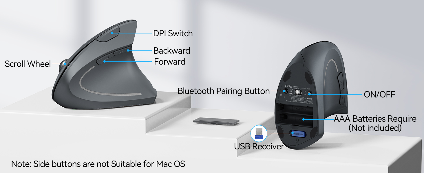 ergonomic wireless mouse