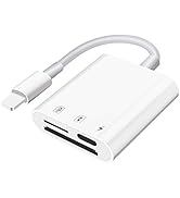 SD Card Reader for iPhone iPad,Micro SD Card Reader Memory Card Reader Plug and Play Trail Camera...