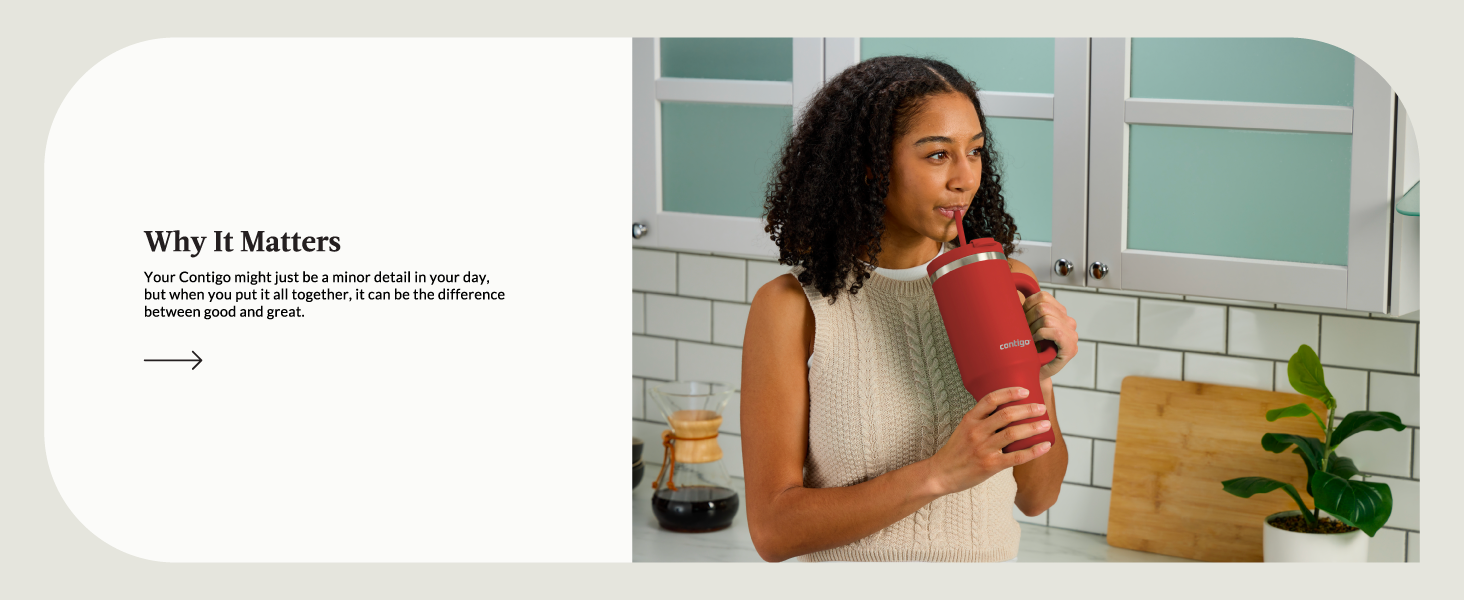 Contigo matters girl sip red kitchen detail great cute trendy life washable daily use straw best