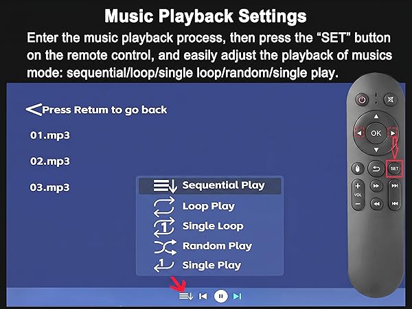 Music Playback Settings -M3