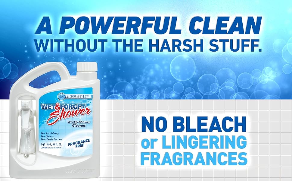 Wet &amp;amp; Forget Shower Fragrance Free, Bleach Free Cleaner